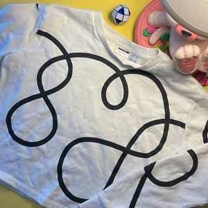 Noisy May 🖤🤍 Cropped Sweatshirt XS